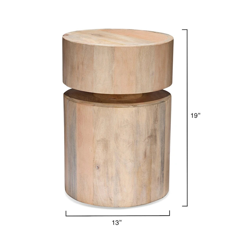 Dylan Wood Round Side Table