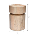Dylan Wood Round Side Table