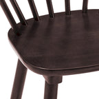 Set of 4 Wooden Spindle Back Dining Chairs