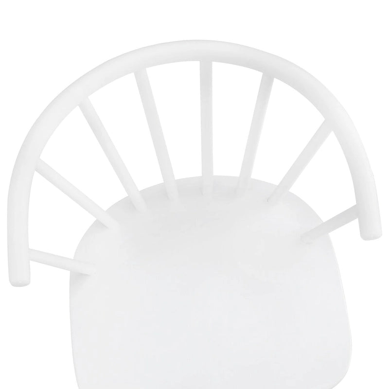 Set of 4 Wooden Spindle Back Dining Chairs