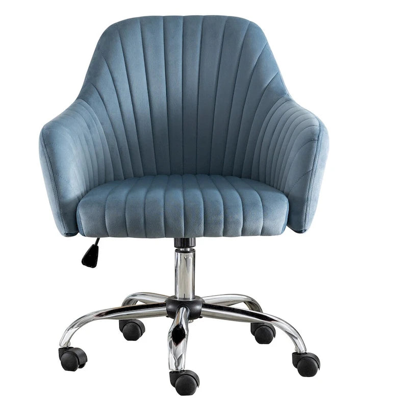 Home Office Leisure Chair with Adjustable Height and Universal Casters