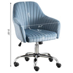 Home Office Leisure Chair with Adjustable Height and Universal Casters