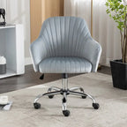 Home Office Leisure Chair with Adjustable Height and Universal Casters