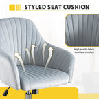 Home Office Leisure Chair with Adjustable Height and Universal Casters