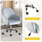 Home Office Leisure Chair with Adjustable Height and Universal Casters