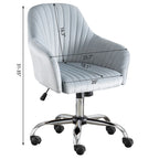 Home Office Leisure Chair with Adjustable Height and Universal Casters