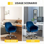 Home Office Leisure Chair with Adjustable Height and Universal Casters