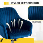 Home Office Leisure Chair with Adjustable Height and Universal Casters