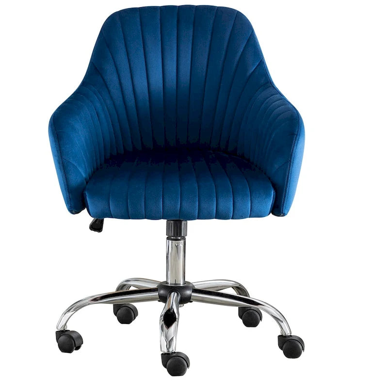Home Office Leisure Chair with Adjustable Height and Universal Casters