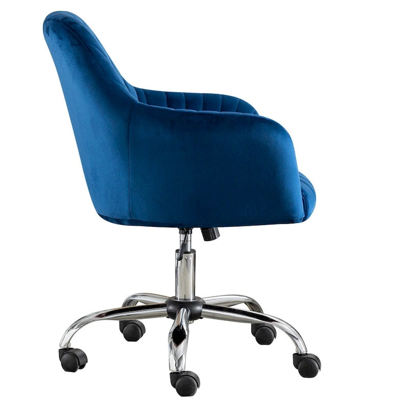 Home Office Leisure Chair with Adjustable Height and Universal Casters