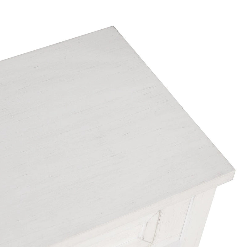 36" Console Table with 4 Drawers and Open Storage Shelf