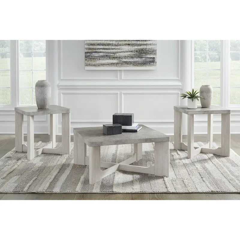 3-Piece Coffee and End Table Set - 35W x 35D x 17H