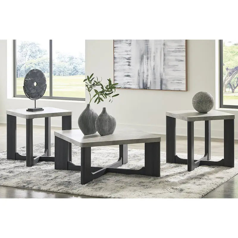 3-Piece Coffee and End Table Set - 35W x 35D x 17H