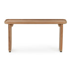 31" Teak Wood Outdoor Coffee Table with Plank-Style Top