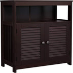 Freestanding Bathroom Floor Cabinet with Open Shelf and 2 Drawers
