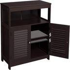 Freestanding Bathroom Floor Cabinet with Open Shelf and 2 Drawers