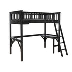 Wooden Twin Study Loft Bed